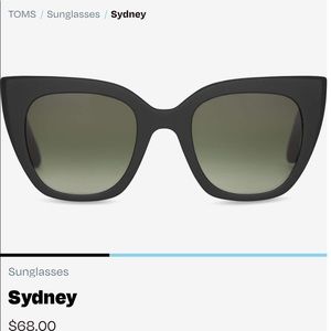 TOM’S matte black sydney sunglasses